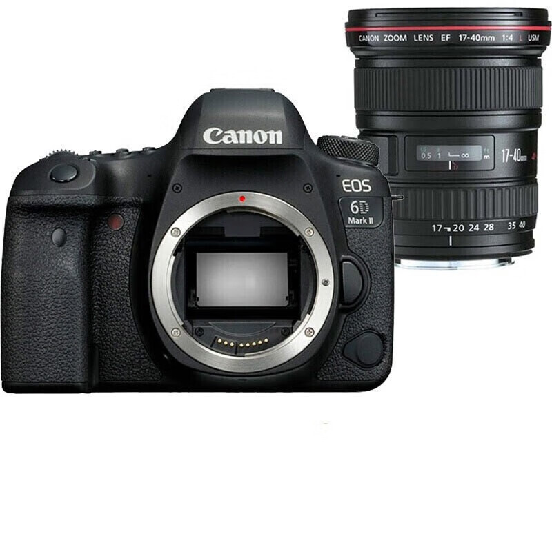 佳能（Canon）6D2专业级高级全新eos全画幅机身套机单反照相机 单反相机 EF17-40 f/4L USM广角变焦
