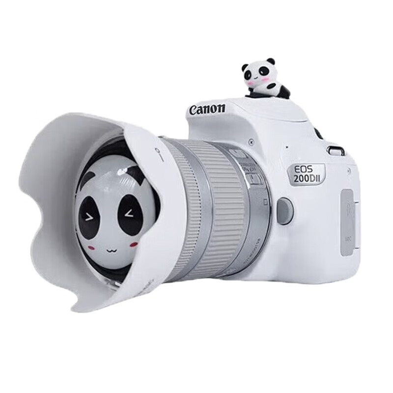 佳能（Canon）200D II 数码旅游vlog迷你单反 相机入门级 200D(18-55)二代白色套机 官方标配