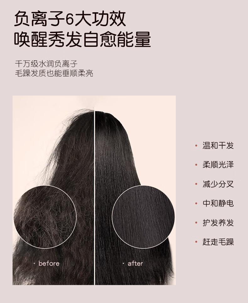 金稻（K·SKIN）负离子护发吹风机大功率家用电吹风筒KD318宿舍学生速干不伤发 绿色