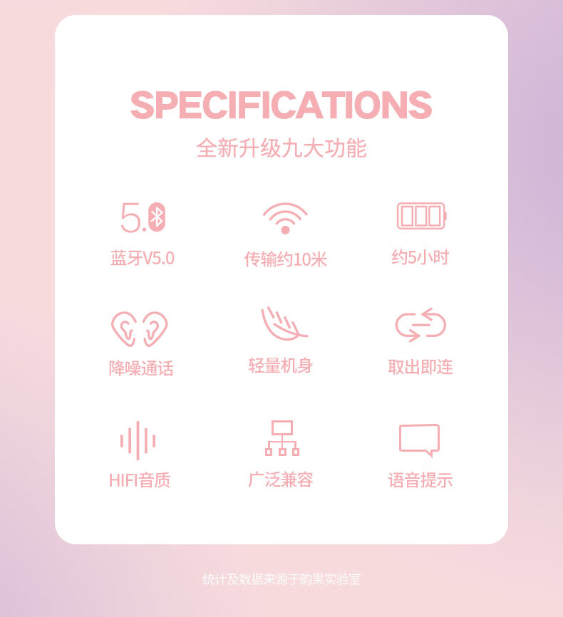 DISNEY迪士尼 lesspods草莓熊真无线迷你蓝牙运动耳机半入耳式高颜值适用于安卓苹果 草莓熊 CE-896V