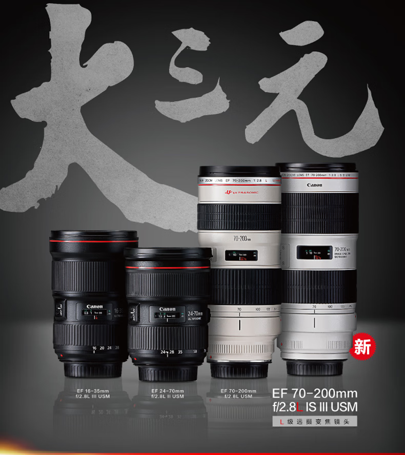佳能（Canon）远摄变焦中长焦镜头 单反相机镜头打鸟 远景 超长焦 EF100-400mm IS II USM
