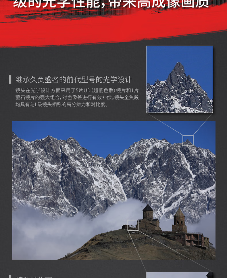 佳能（Canon）远摄变焦中长焦镜头 单反相机镜头打鸟 远景 超长焦 EF100-400mm IS II USM