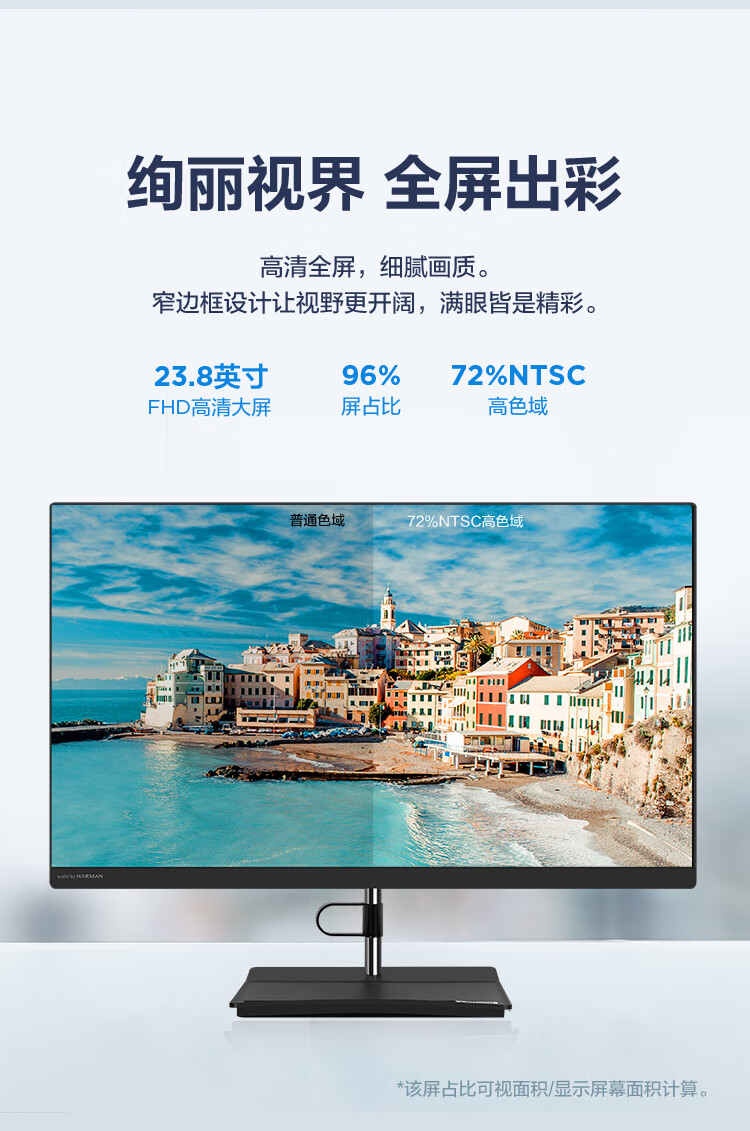 联想（Lenovo）商用办公家用电脑扬天S660 I5-13420H 16G 1TSSD集显 W11 23.8