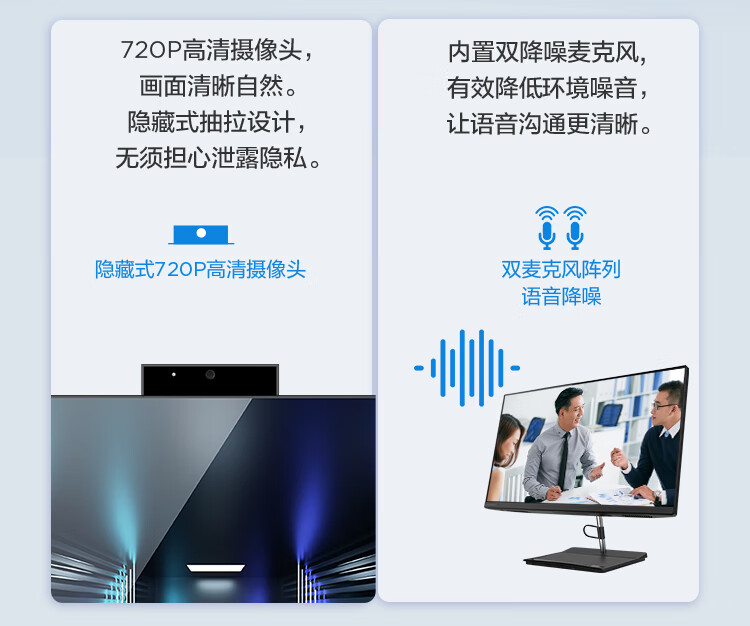 联想（Lenovo）商用办公家用电脑扬天S660 I5-13420H 16G 1TSSD集显 W11 23.8