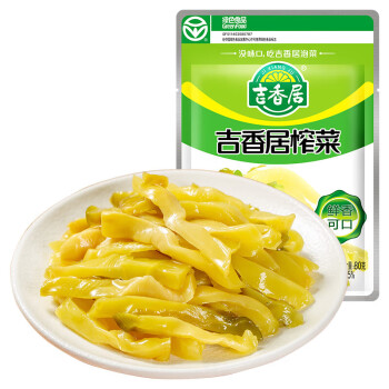吉香居 榨菜下饭菜咸菜 配粥榨菜 80g*5袋