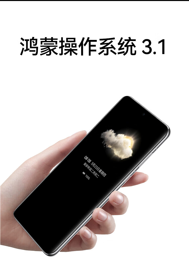 华为（HUAWEI）超聚光XMAGE影像 双向北斗卫星消息 256GB 羽砂黑 鸿蒙曲面屏 智能旗舰手机 P60 8+256羽砂黑