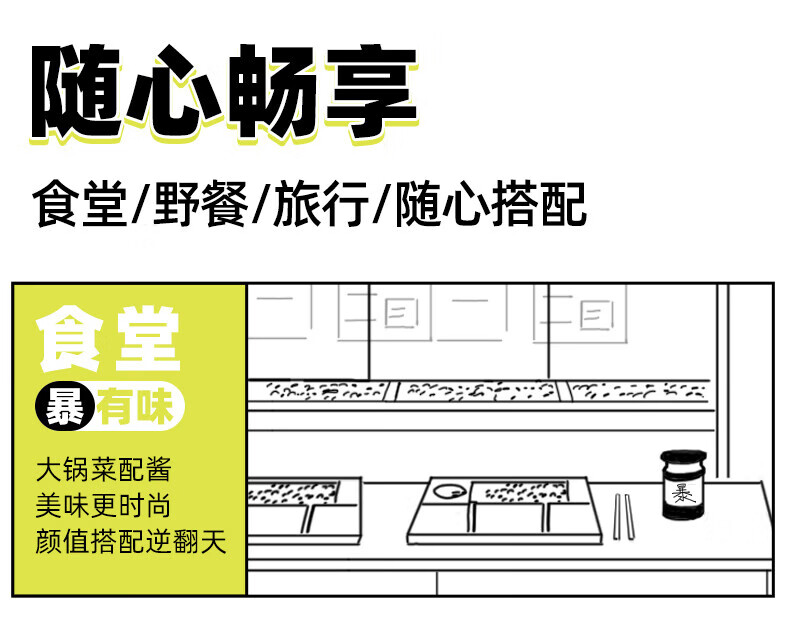 吉香居 开味下饭菜 暴下饭肉末豇豆200g*2瓶