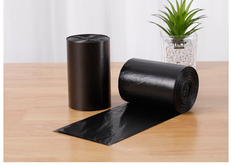 美丽雅 垃圾袋 加厚塑料袋垃圾袋 平底垃圾袋 45*50cm 5卷装 HC081192