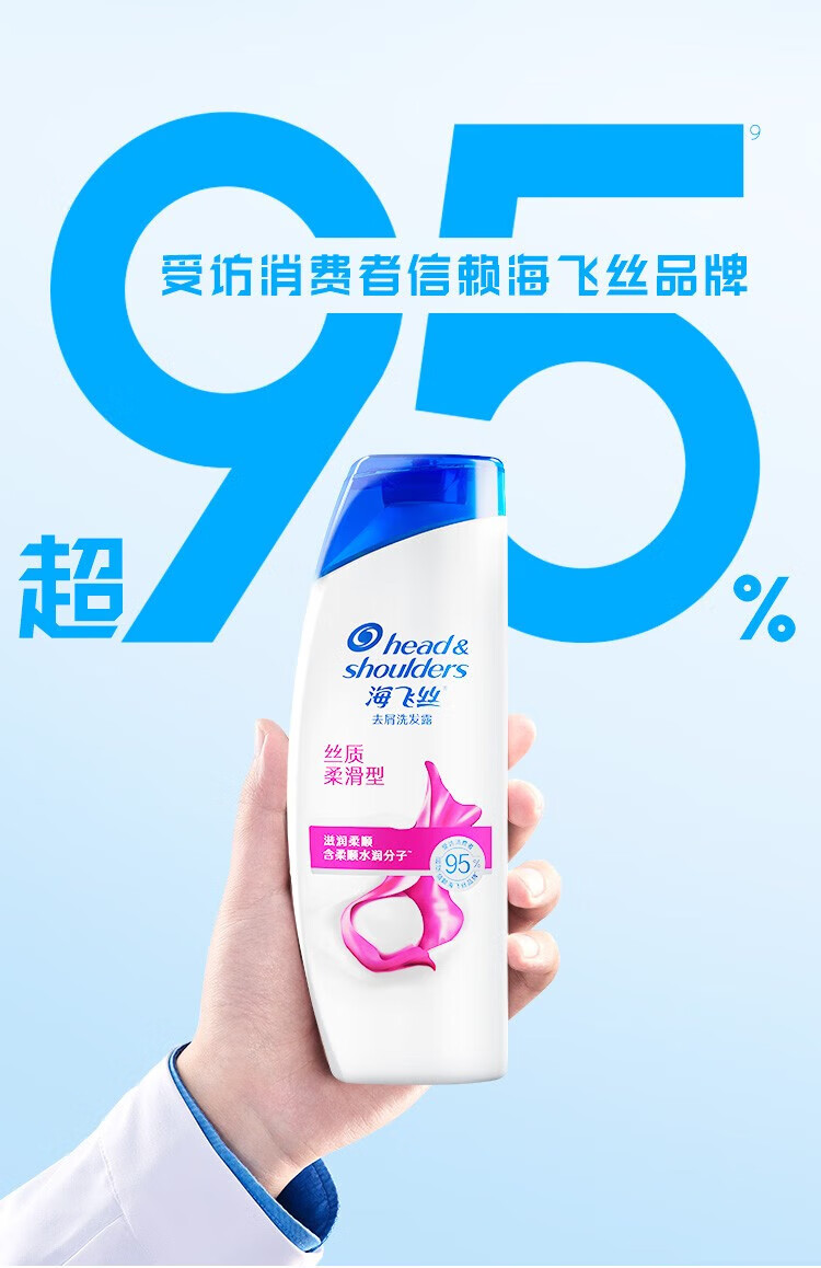海飞丝洗发水 去屑洗发露 深层洁净型200ml（新老包装随机发货）
