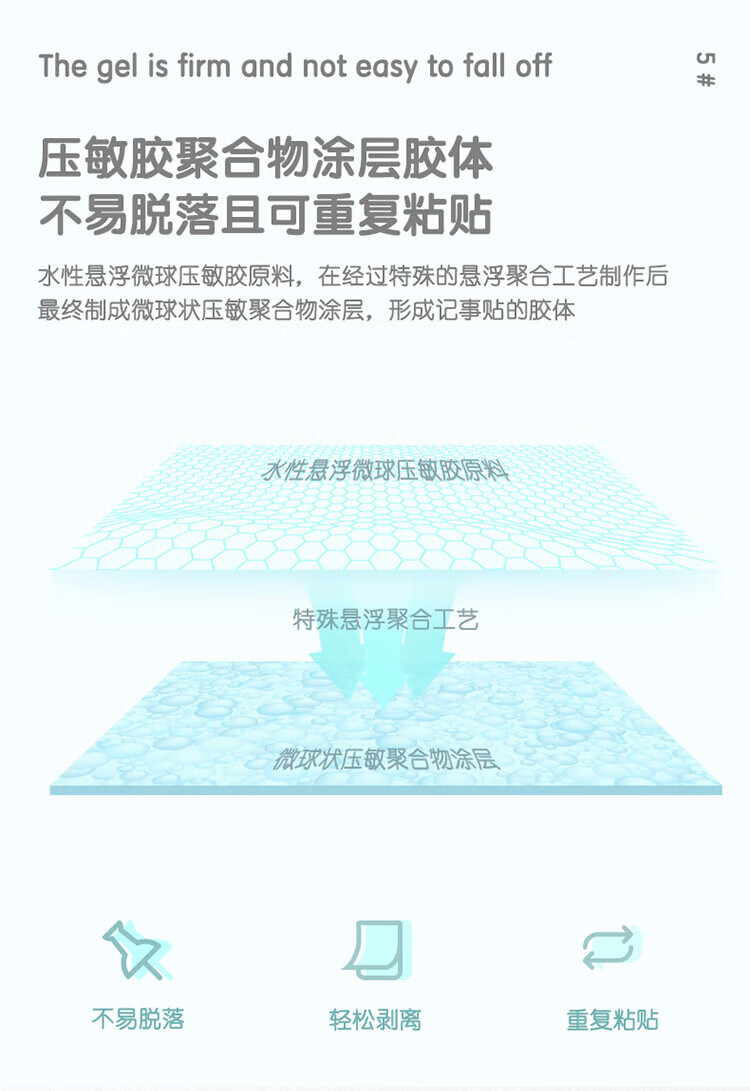 得力（deli）76*25mm便签纸 便利贴 彩色便签纸留言条分类标签办公迷你小便利贴记事贴 66306