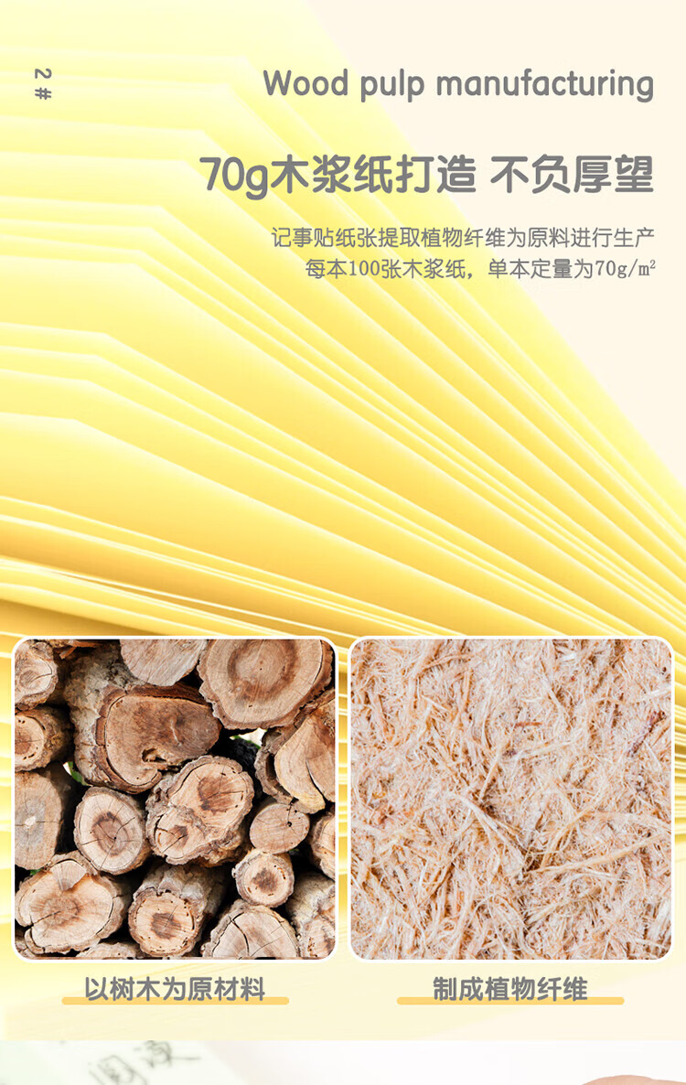 得力（deli）76*25mm便签纸 便利贴 彩色便签纸留言条分类标签办公迷你小便利贴记事贴 66306