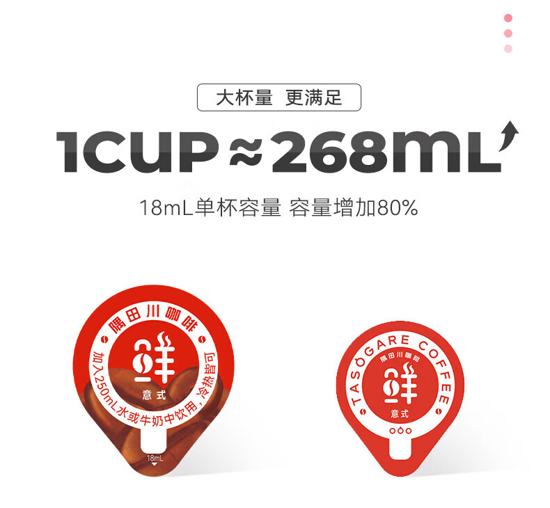 隅田川 草莓风味3.0胶囊咖啡液216ml（18ml*12颗）