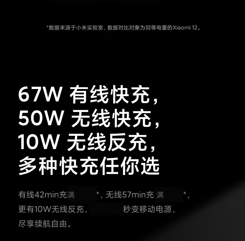 小米 12S 骁龙8+处理器 徕卡光学镜头 疾速影像 120Hz高刷 67W快充 4500mAh 12GB+256GB 黑色 5G手机