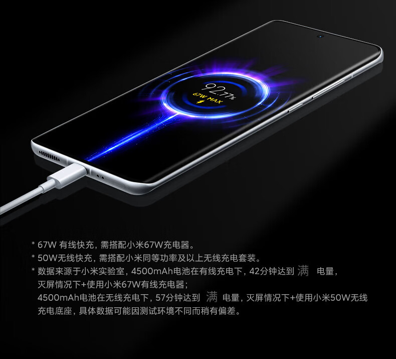 小米 12S 骁龙8+处理器 徕卡光学镜头 疾速影像 120Hz高刷 67W快充 4500mAh 12GB+256GB 白色 5G手机