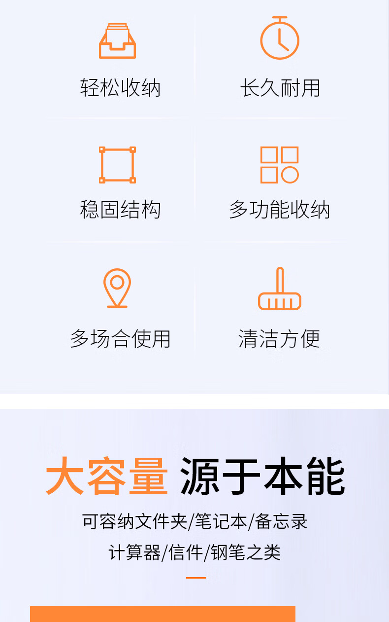 可得优（KW-triO）铁网文件收纳筐 镂空铁网金属方形文件收纳篮 金属烤漆文件架 WL-05
