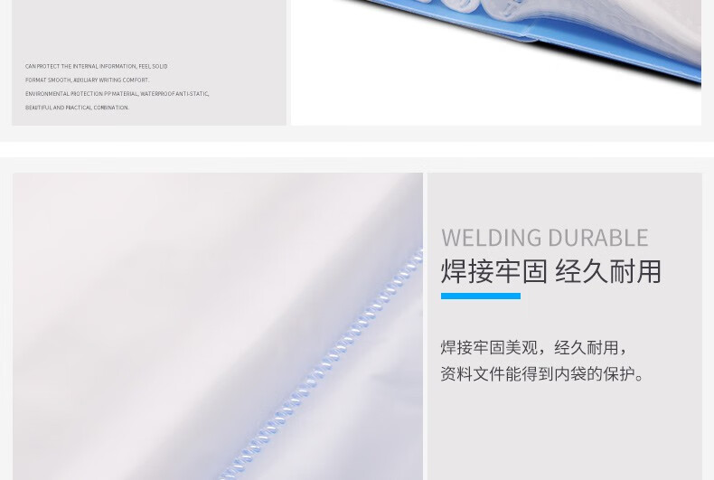 可得优（KW-triO）资料册 A4黑色多层插袋文件册试卷夹【20页】 黑色 W-302 5个装