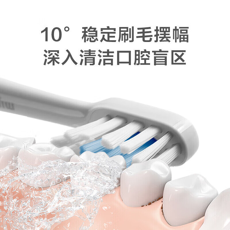 小米电动牙刷 T300 情人节礼物送男/女朋友 声波振动 高效清洁 美国杜邦软毛刷头