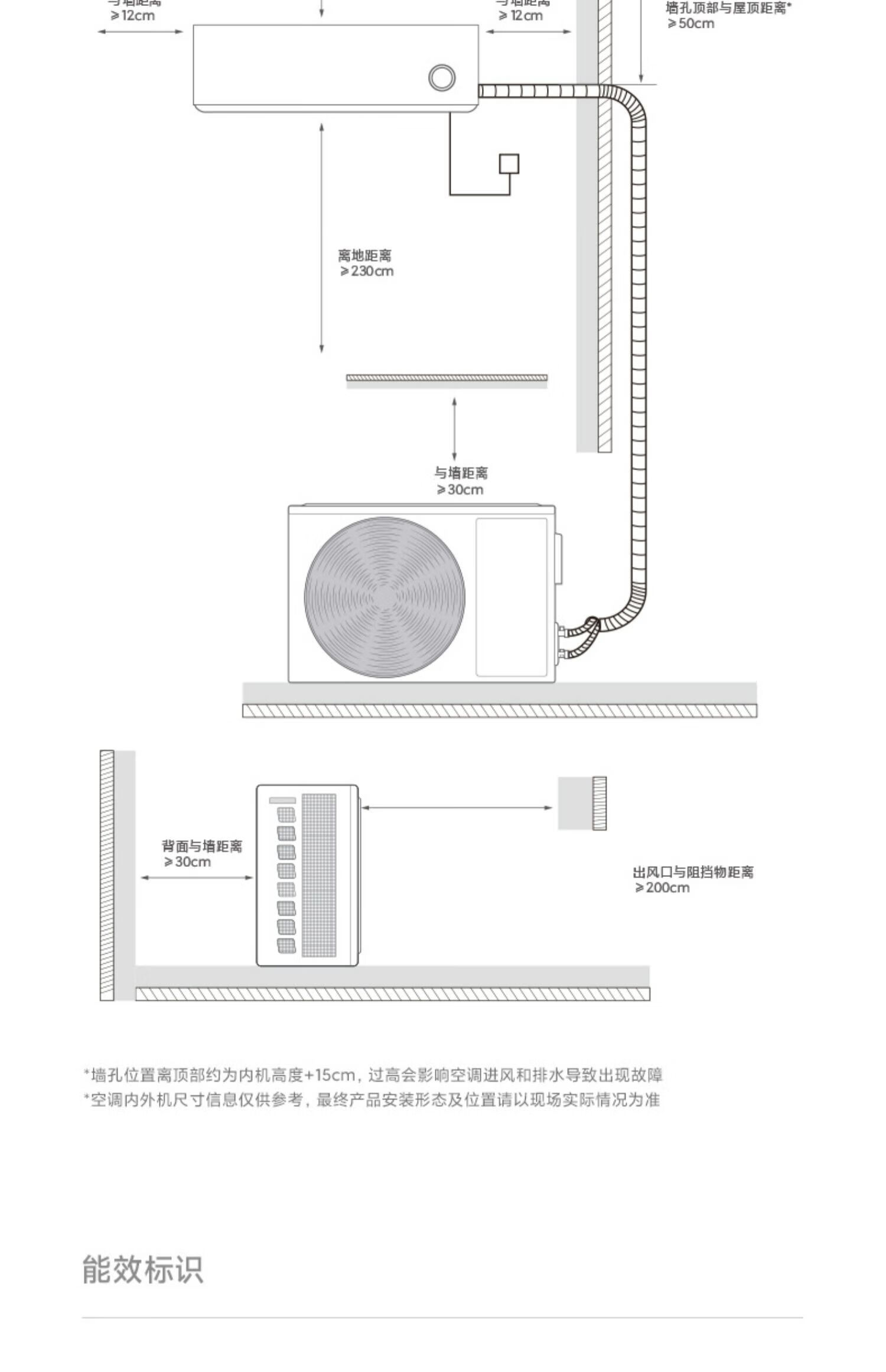 小米 空调 自然风 3匹新二级能效空调家用卧室客厅 白色