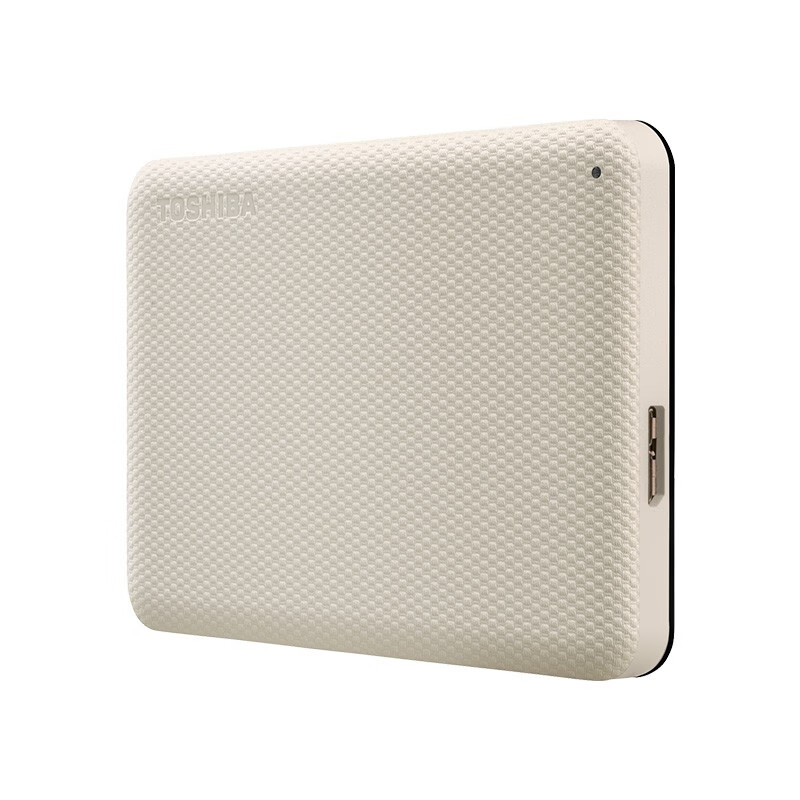 东芝TOSHIBA  1TB 移动硬盘 V10系列 USB3.2 Gen1 2.5英寸 机械硬盘 米白 兼容Mac 密码保护 轻松备份