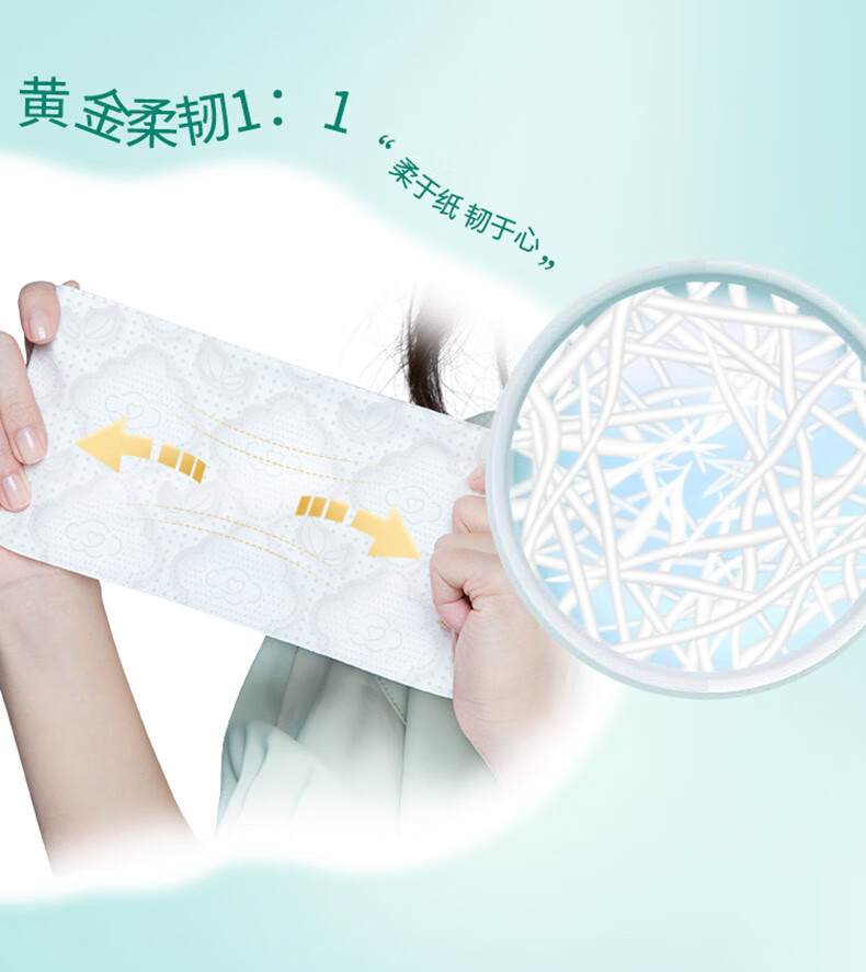 心相印（Mind Act Upon Mind） 云感抽纸 立体压花柔肤亲肤无香 3层*88抽*8包 M码 DT18098