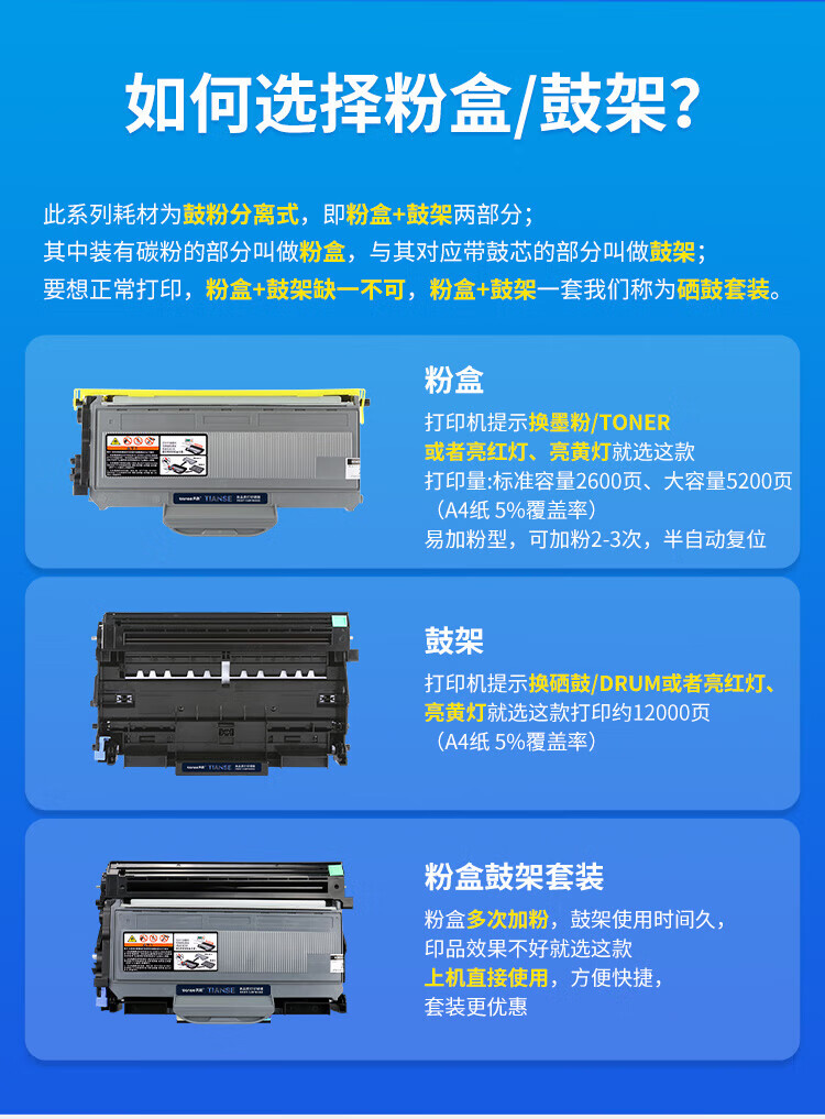 天色（TIANSE）LT2922墨粉盒适用联想LENOVO M7205 M7250 M7215 M7250N M7260碳粉【2600页】粉盒