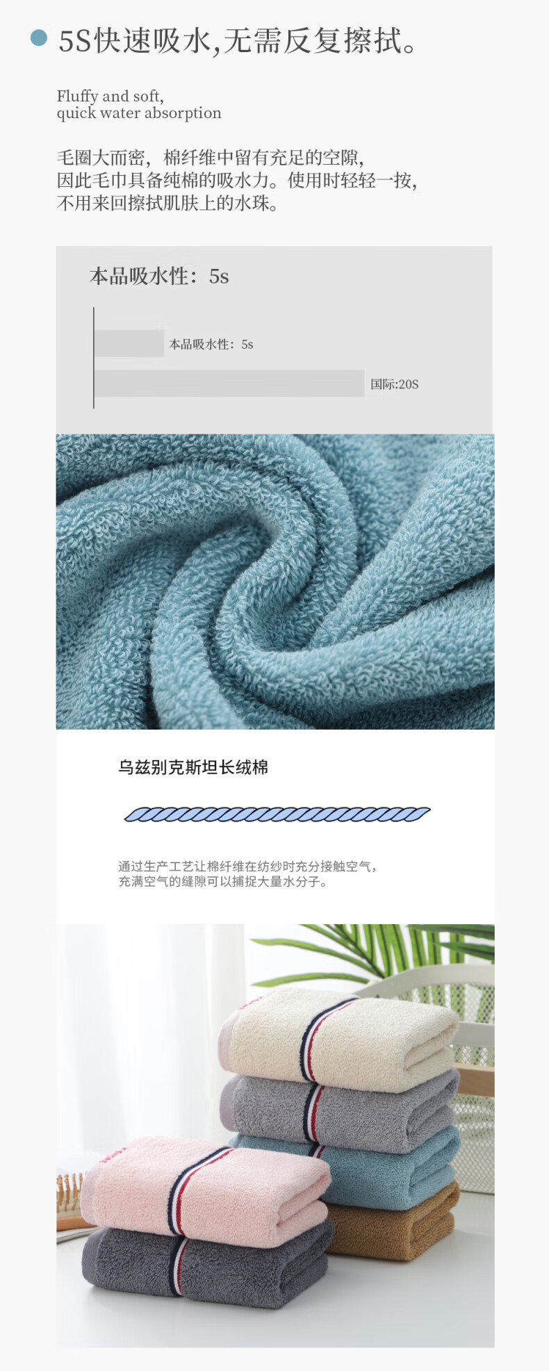 金号 毛巾 洗脸巾 情侣洗澡面巾加厚提缎吸水 绿色 GA1927