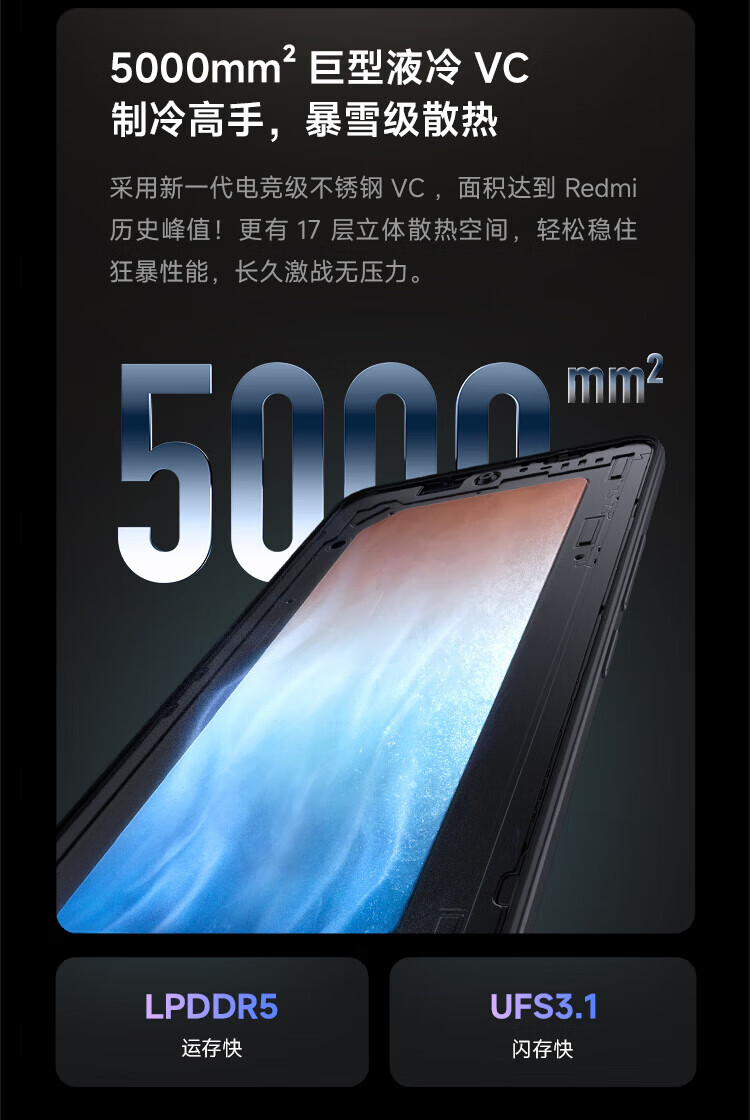 小米 Redmi K60 骁龙8+处理器 2K高光屏 6400万超清相机 5500mAh长续航 12GB+512GB 墨羽 小米红米5G