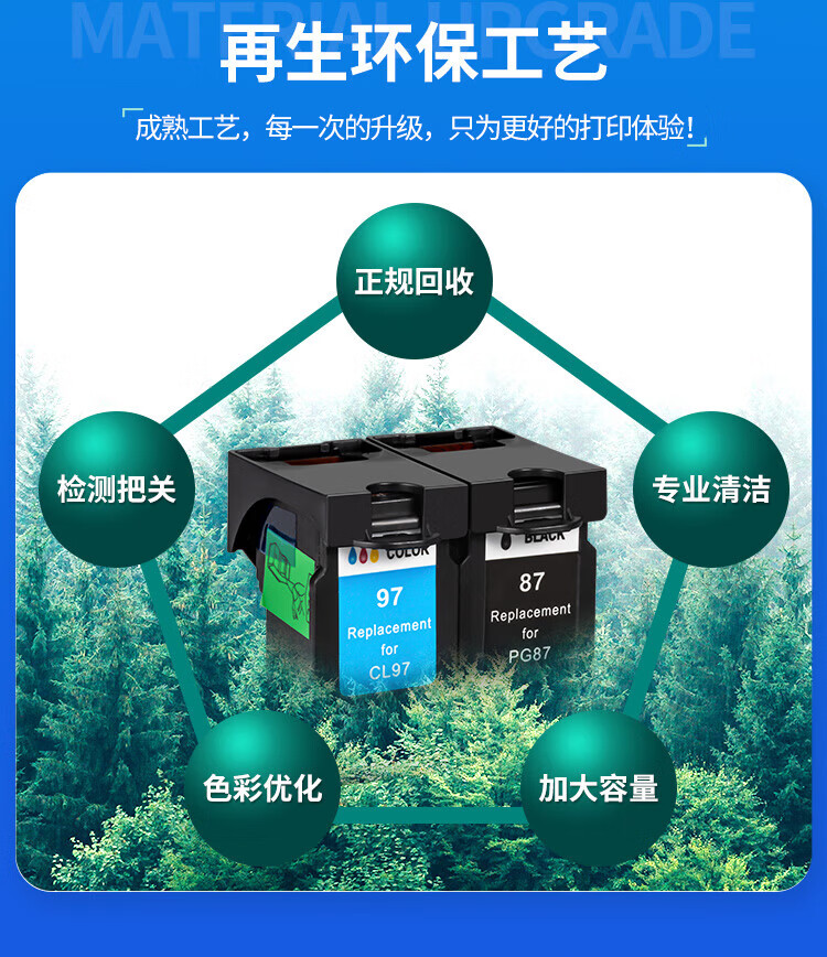 天色（TIANSE）87/97墨盒适用佳能E568? E568R粉盒 【300页】彩色 大容量