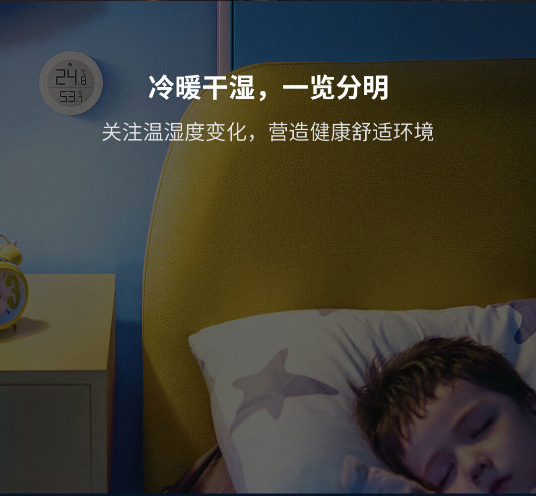 青萍（Qingping）温湿度计 T版 蓝牙高精度家用电子传感器Siri 支持苹果HomeKit Thread协议