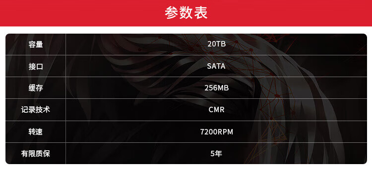 希捷（SEAGATE）NAS硬盘 6TB 256MB 7200转 CMR垂直 网络存储 SATA 数据恢复服务 酷狼PRO ST6000NT001