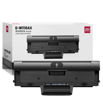 得力（deli）D-W1110AX激光碳粉盒适用惠普 108a/108w/136a/136w/136nw/138p【3000页】 黑色 大容量
