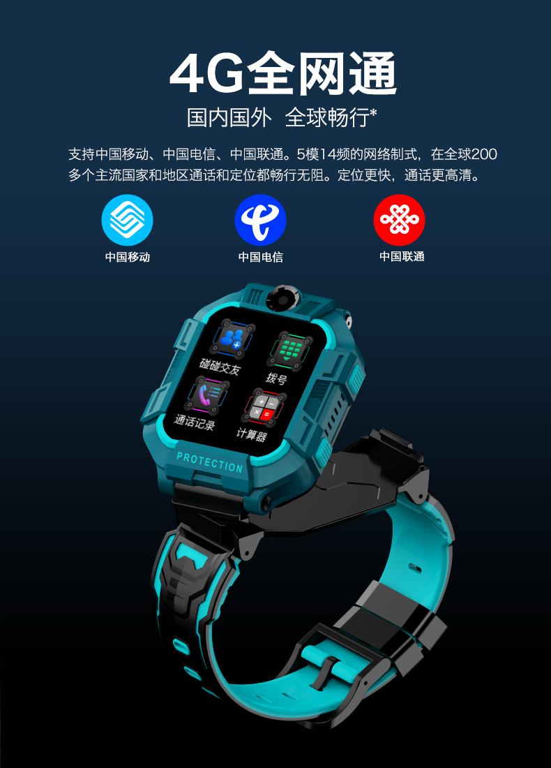 小霸王（SUBOR）全网通WIFI双摄像头旋转视频通话儿童防水AI智能4G电话手表 A68紫色升级版