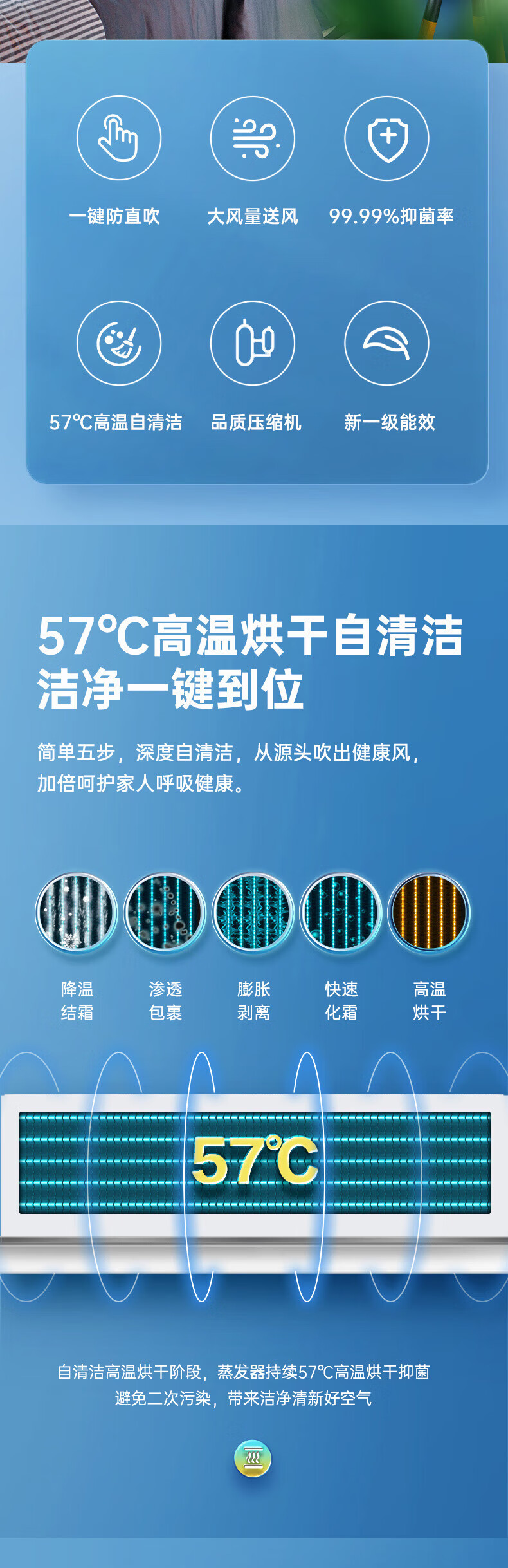 海信（Hisense）1.5匹新一级空调挂机 变频冷暖智能低音自清洁卧室壁挂式 1.5匹 KFR-35GW/A290-X1