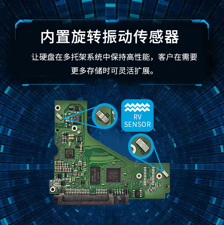 希捷（SEAGATE）监控硬盘16TB 256MB 7200转 SATA 垂直 机械 PMR CMR 酷鹰AI ST16000VE002