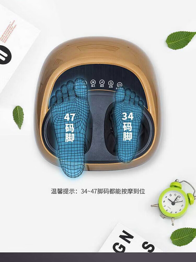 上亨（shangheng）足疗机腿部脚底按摩器仪 全自动多功能家用电动气囊加热揉捏 SHZH-015 灰色