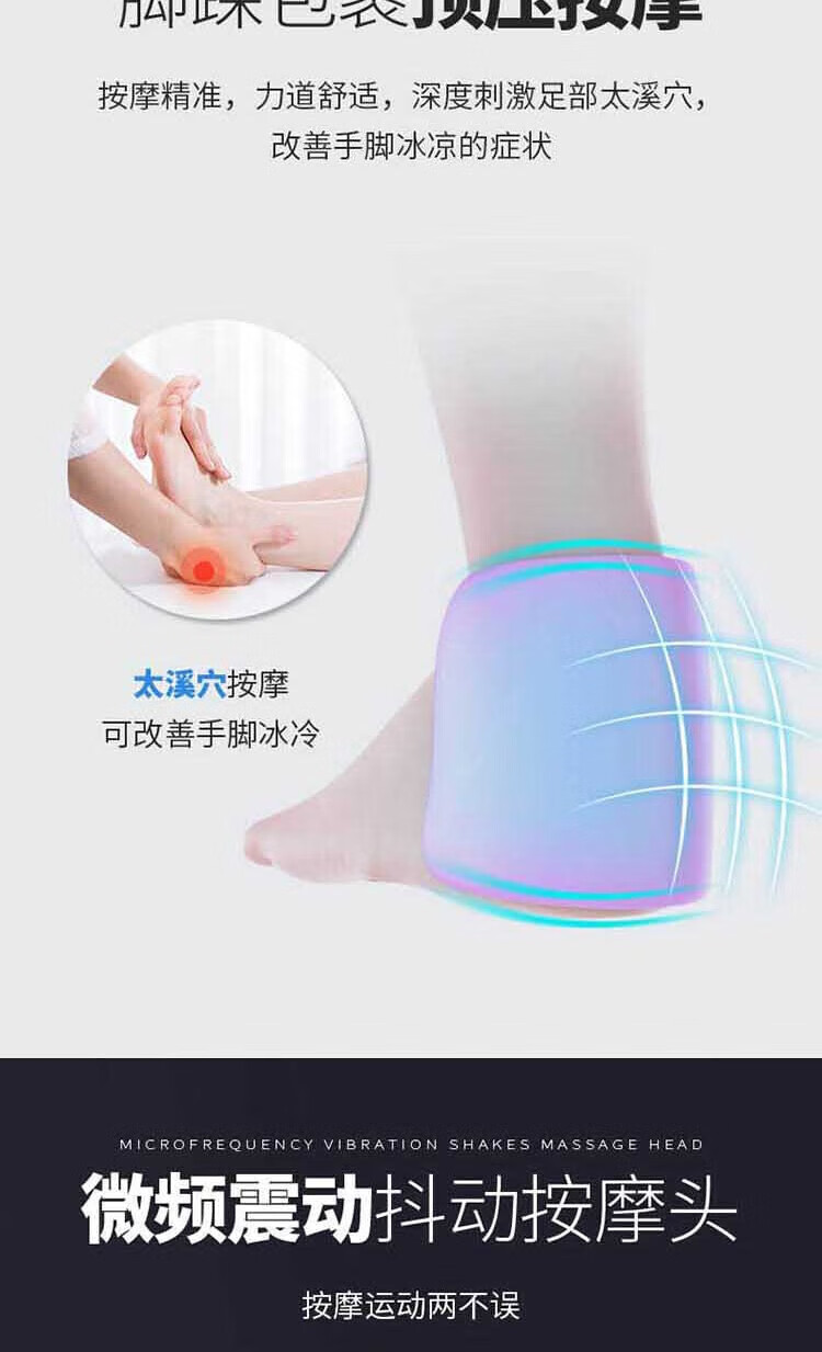 上亨（shangheng）足疗机腿部脚底按摩器仪 全自动多功能家用电动气囊加热揉捏 SHZH-015 灰色