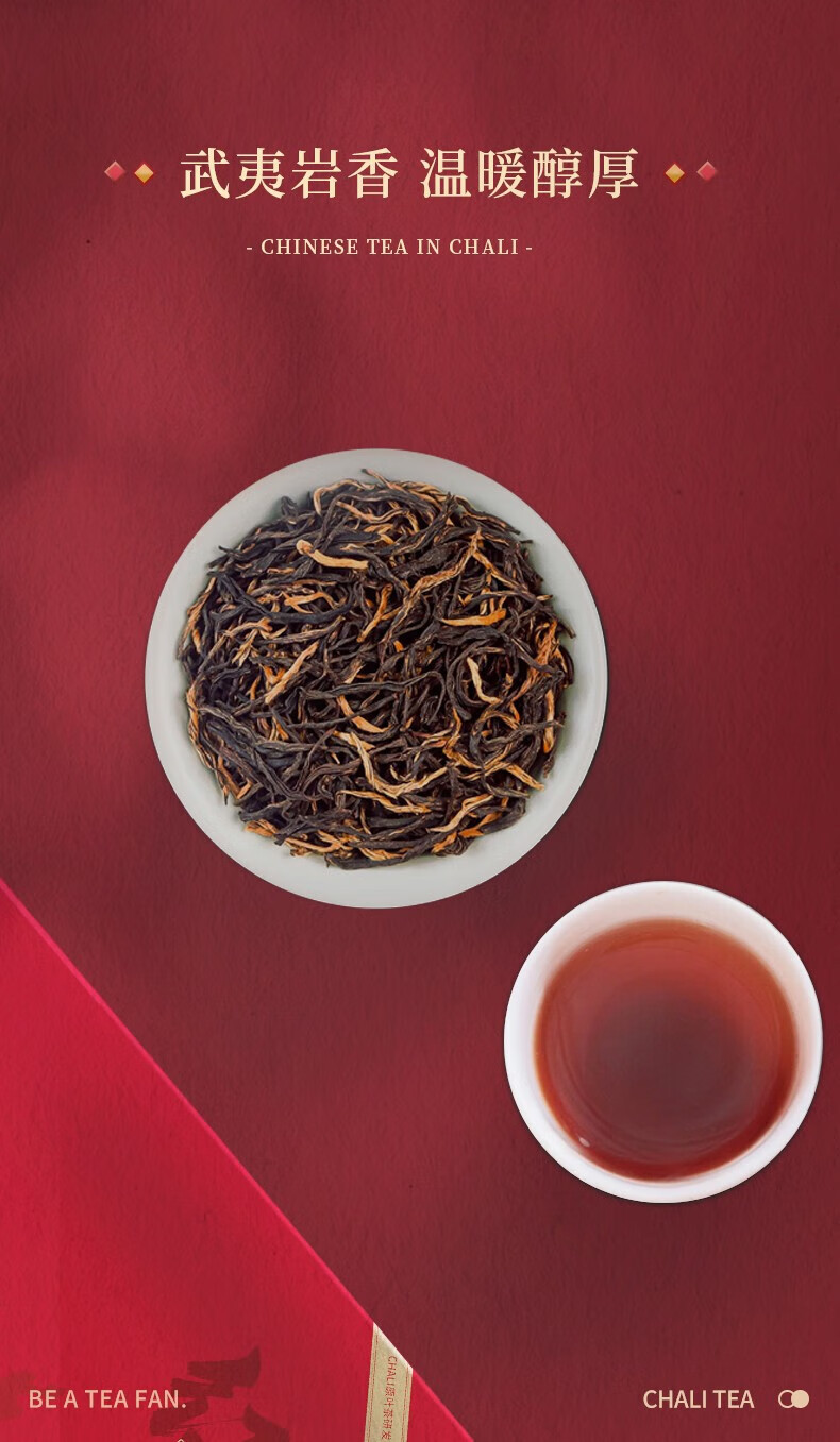 CHALI茶里 送礼团购礼盒装正山小种礼盒盒200g(100g*2罐）