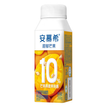 伊利 送礼团购礼盒安慕希芒果燕麦风味酸牛奶200g*10盒/箱真实果粒