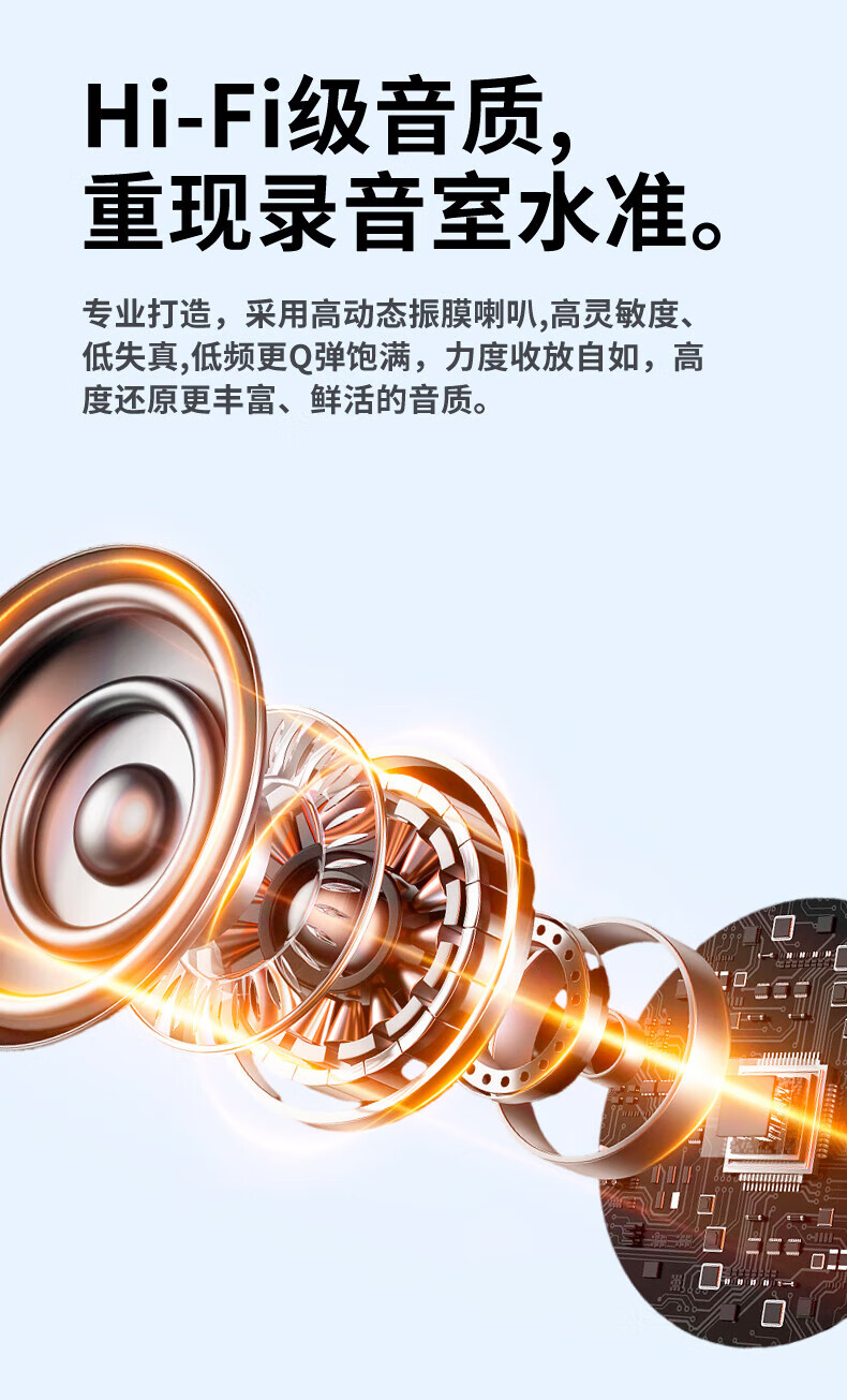 毕亚兹BIAZE 真无线蓝牙耳机 不入耳迷你夹耳耳夹 跑步开放式气传导通话降噪支持苹果小米华为手机 D63