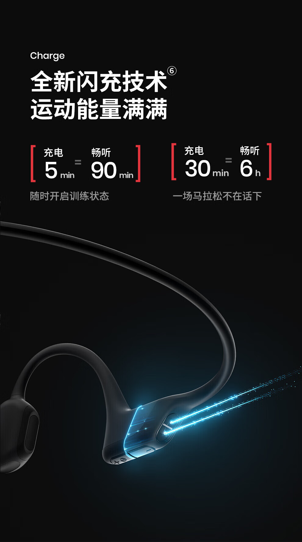 韶音 耳机OpenRun Pro骨传导耳机牙运动无线耳骨传导头戴式耳机户外跑步骑行 S810西柚粉
