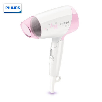 PHILIPS 飞利浦电吹风机 恒温护发 家用可折叠 学生宿舍必备HP8120/05 粉色