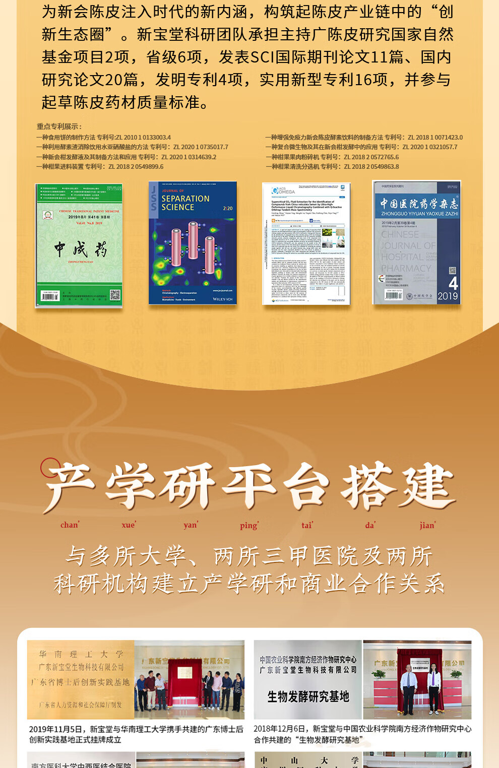 新宝堂 十三年新会陈皮陈普茶广东特产礼盒72克CY-CP13