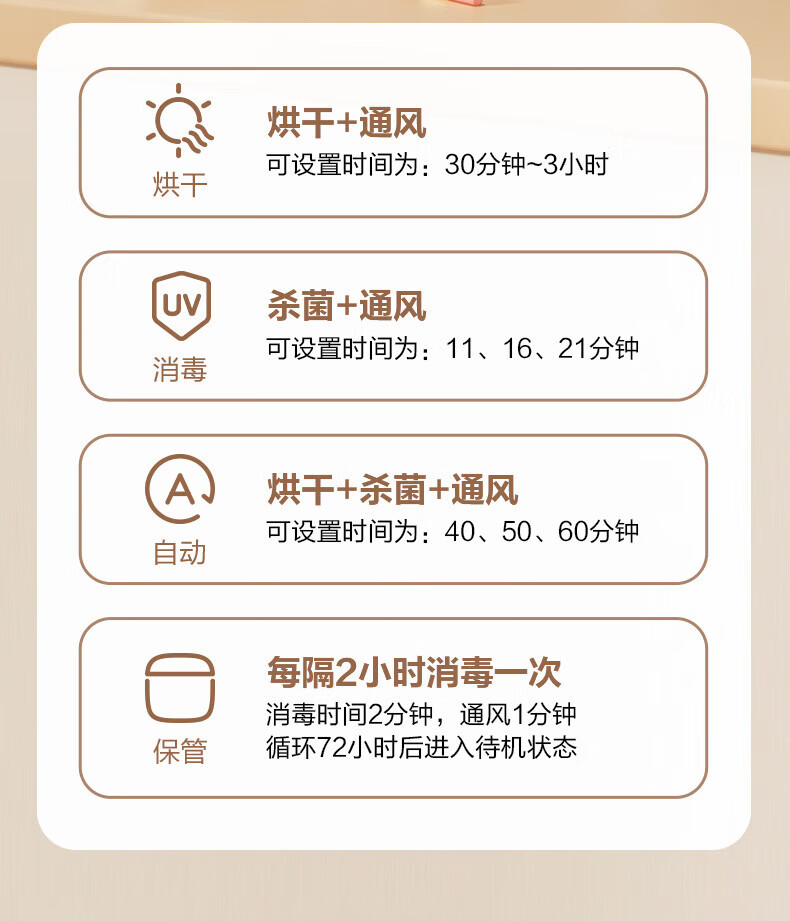 海尔（Haier）婴儿奶瓶消毒带烘干机二合一内衣裤紫外线杀菌玩具用品碗筷消毒烘干器 HBS-U302D