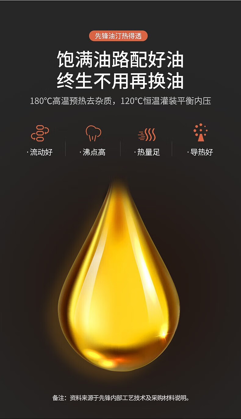 先锋SINGFUN 13片直板油汀家用加湿便捷移动取暖器 CY99LL-13 取暖器片 白色