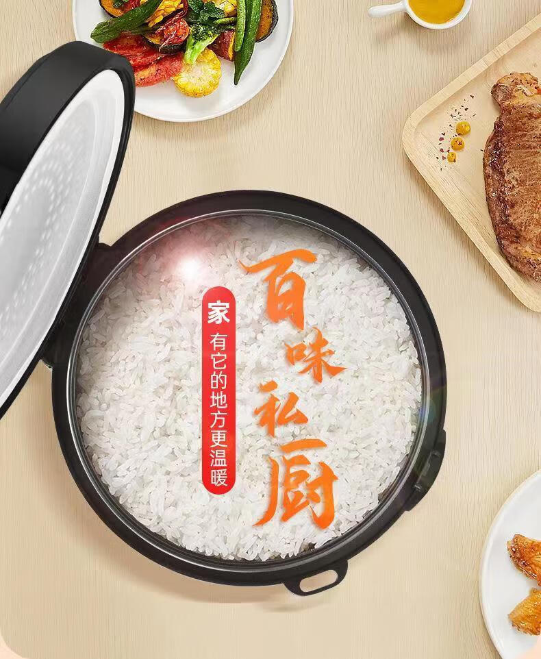 长虹（CHANGHONG）电饭煲 家用4L蒸饭器智能预约热饭煮粥锅电饭锅 CFB-40M4W香槟金