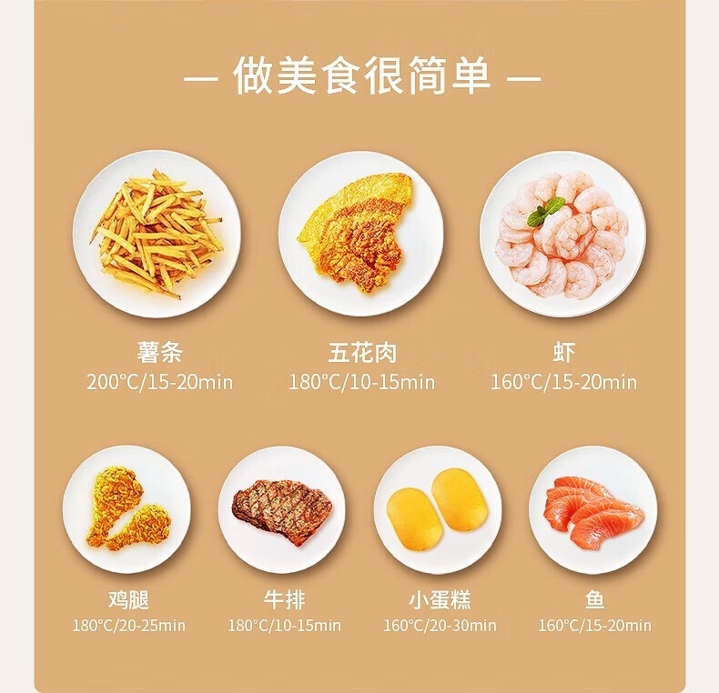 长虹（CHANGHONG）空气炸锅家用大容量烤箱空气电炸锅多功能一体机炸锅烤箱 CM-817