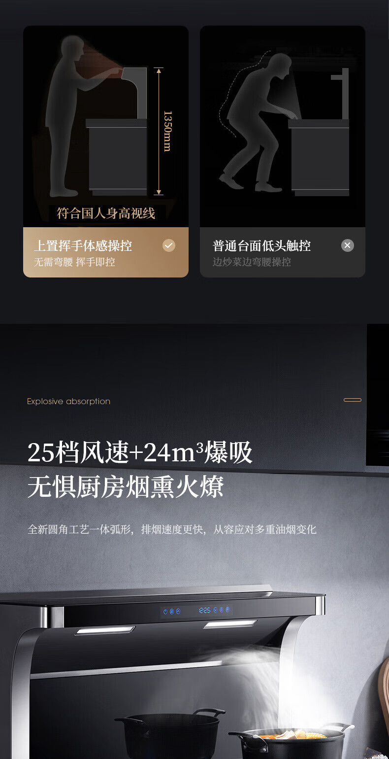 长虹（CHANGHONG）集成灶蒸烤一体变频智能蒸烤保洁柜一体机Z8K 变频+手势智控+蒸烤一体+定时 JJZT-Z8K(2021)天然气