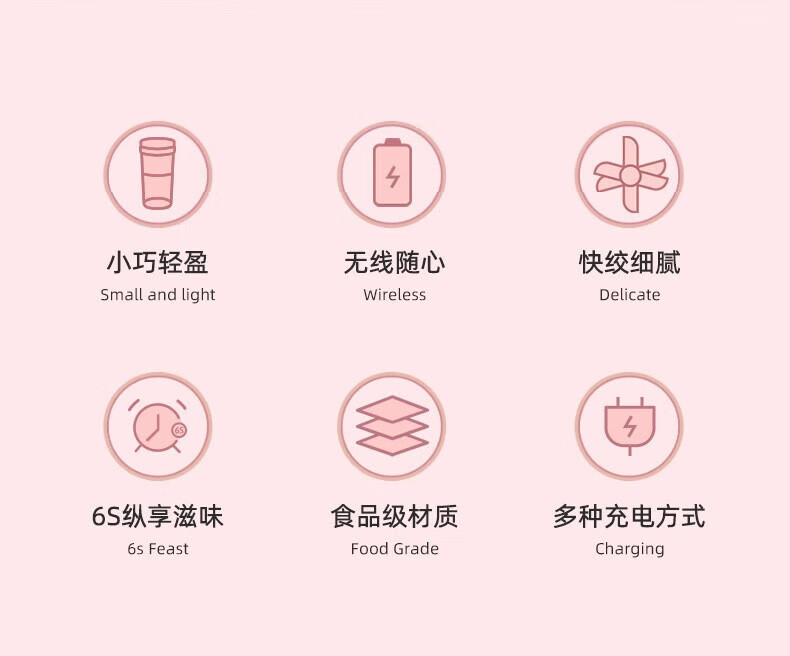 康佳（KONKA）便携式榨汁机网红无线充电果汁机料理机迷你小型随行杯多功能鲜炸榨汁杯 GZB01