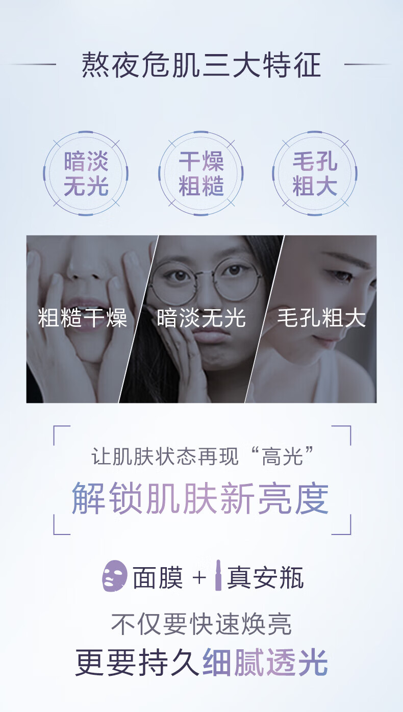 自然堂（CHANDO）4%烟酰胺细致提亮安瓶面膜*5片 ZHT-1YAM