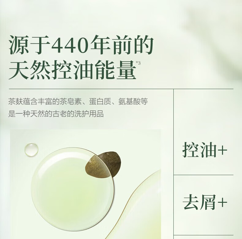 阿道夫 山海经茶麸护理专研洗护套装B 祛屑洗发水350ml+护发素350ml